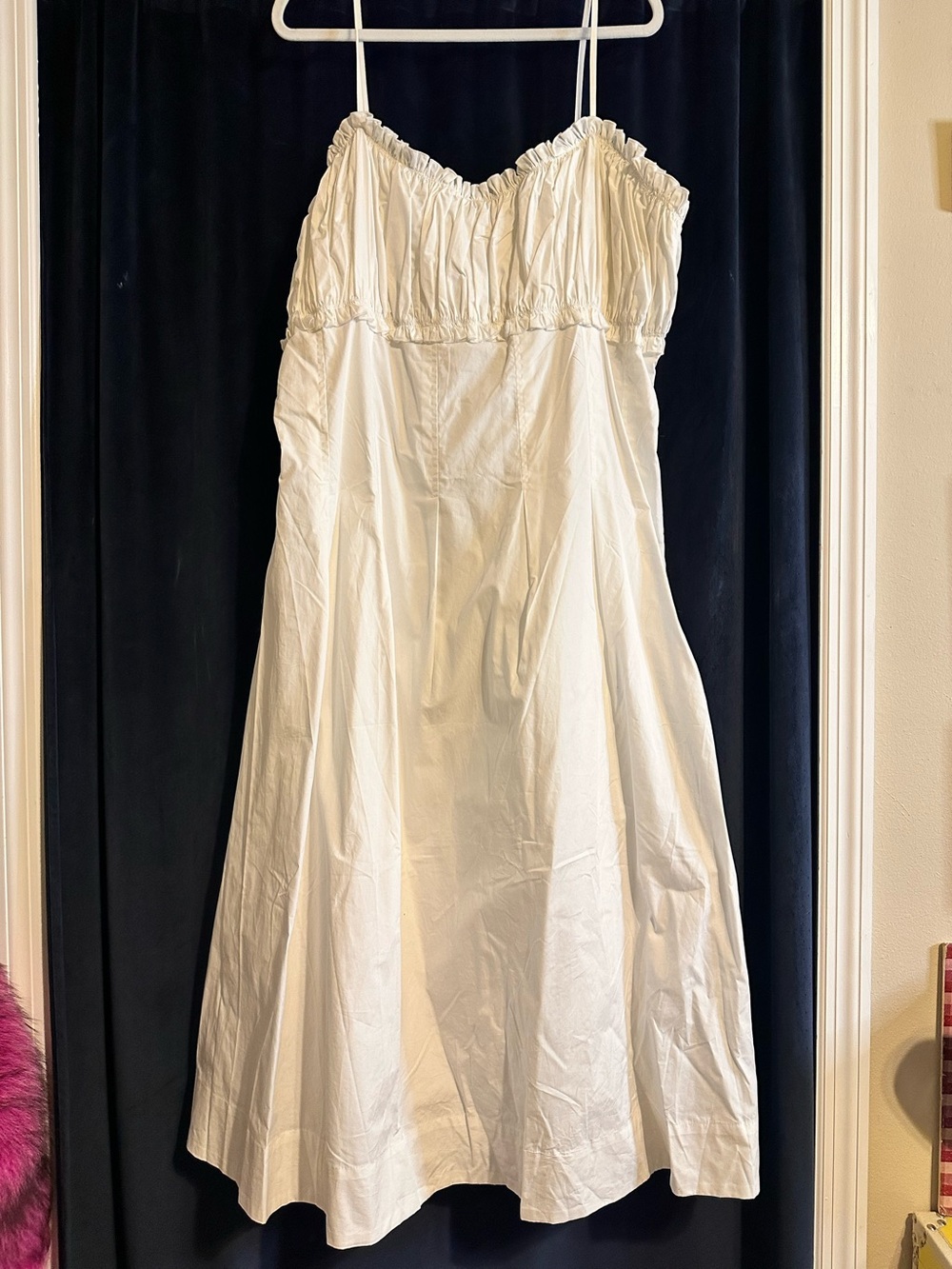 Anthropologie white Sundress with Spaghetti Straps